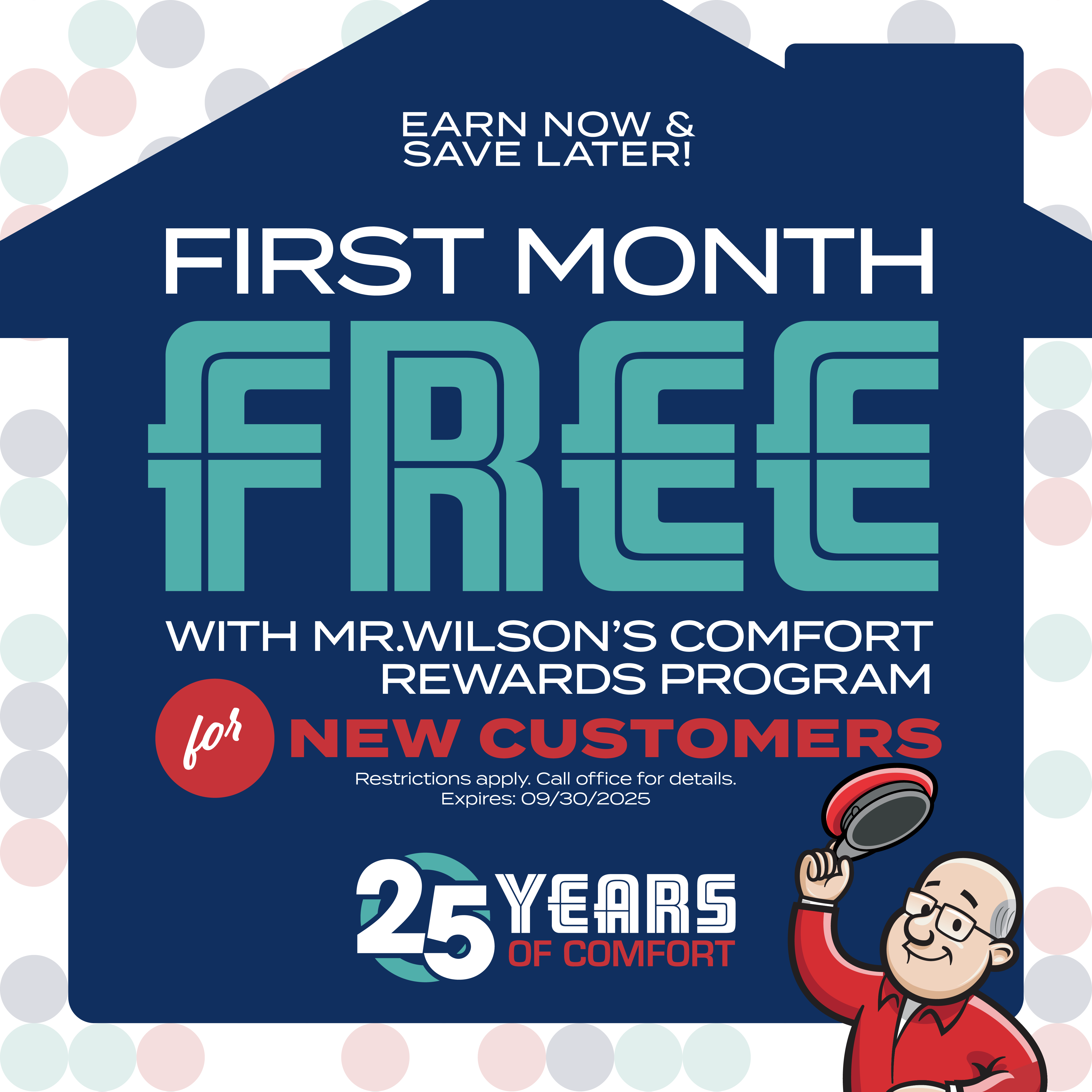 Special offers for HVAC services by Mr. Wilson Heating & Air Conditioning