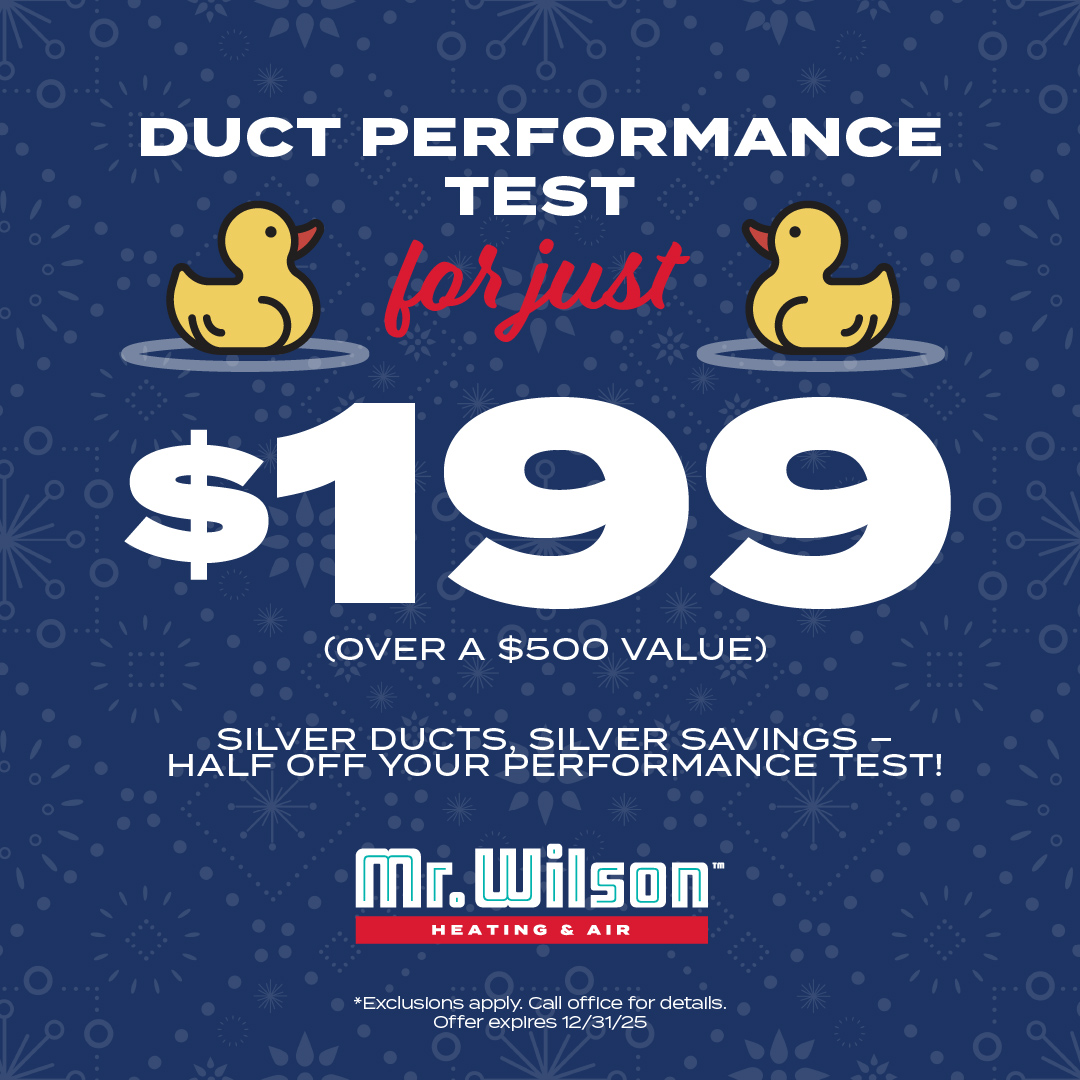 Special offers for HVAC services by Mr. Wilson Heating & Air Conditioning
