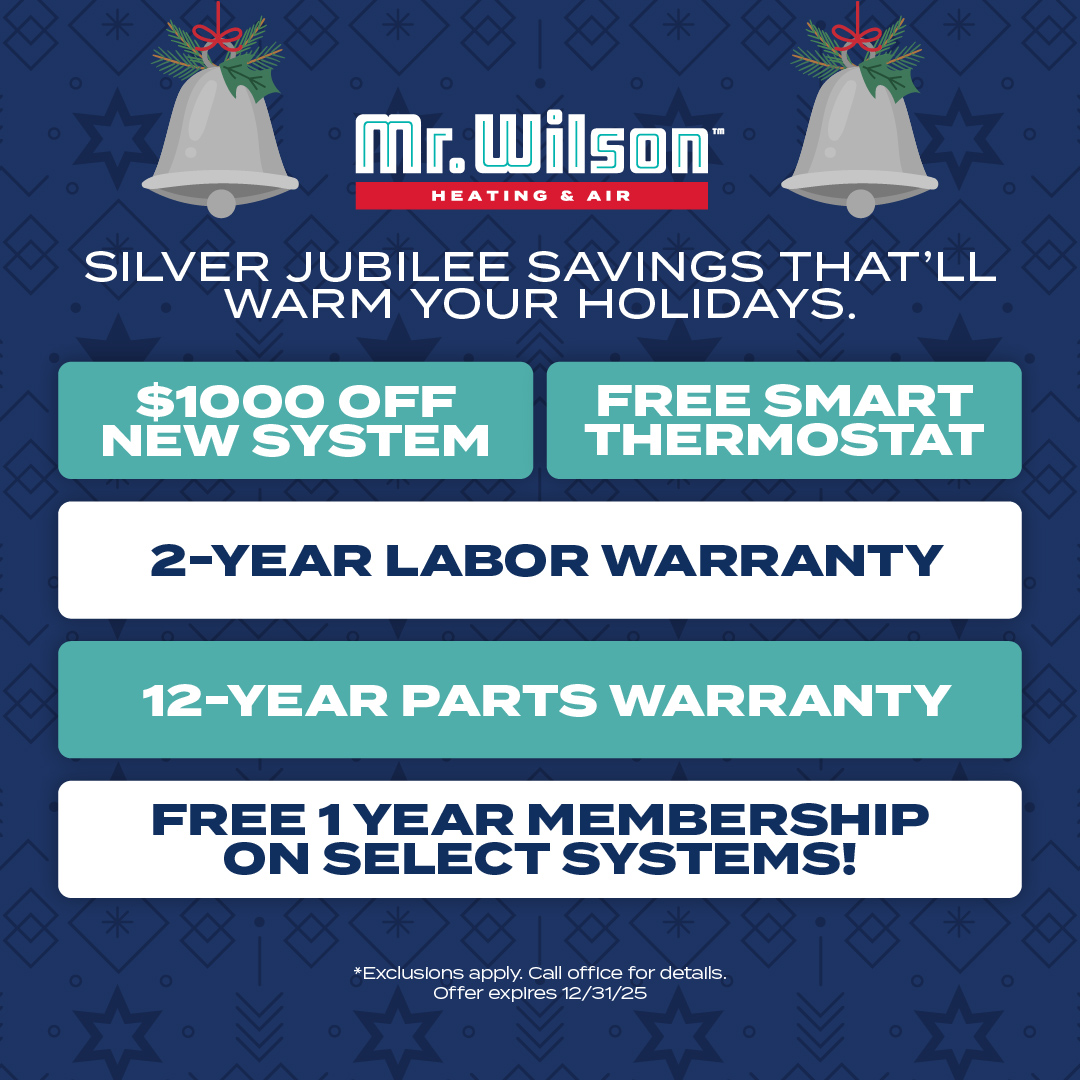 Special offers for HVAC services by Mr. Wilson Heating & Air Conditioning